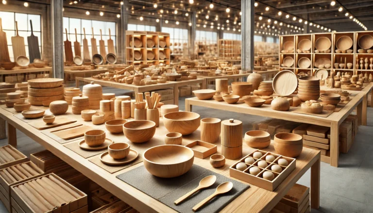 Деревянная посуда оптом из Китая - посуды из бамбука, салатники, сервировочные тарелки