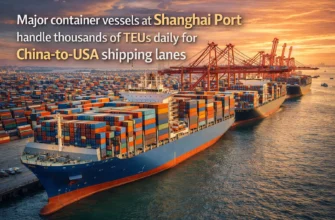 Comparison diagram showing FCL full container load, LCL less than container load, and air freight methods for China to USA shipping costs