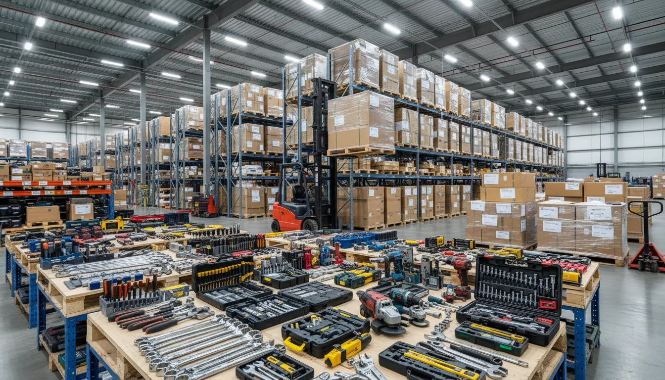 Оптовые поставки инструментов: профессиональный электроинструмент, ручной и автосервисный инструмент на складе поставщика в Казахстане