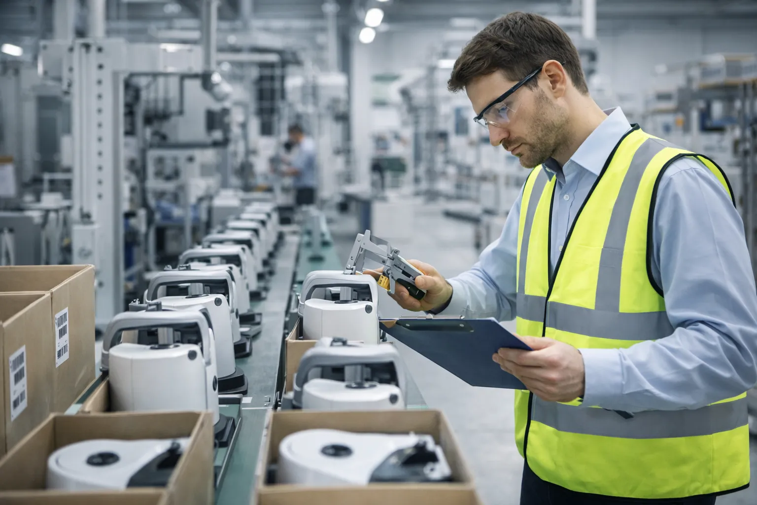 During Production Inspection in factory quality control line check