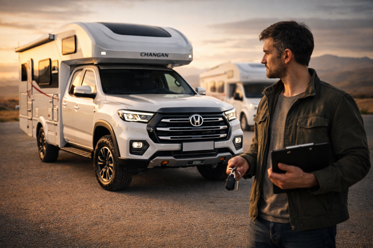 автодом Changan пикап база полный привод обзор цена особенности сравнение кемпер Changan Peak View Fengjing