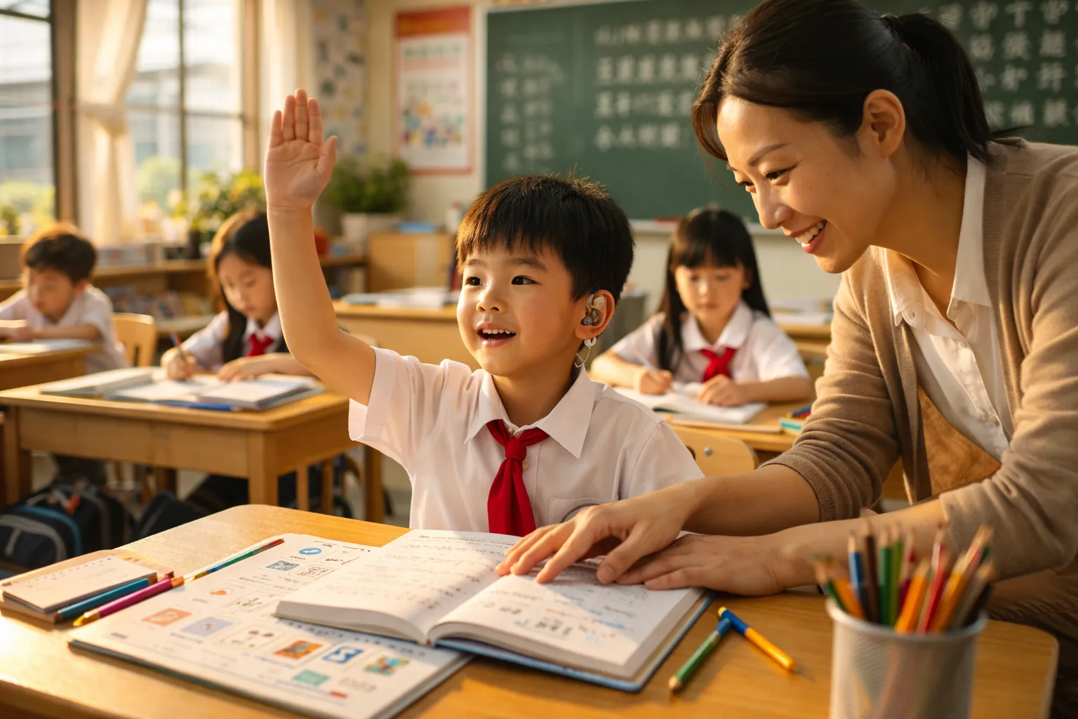 Инклюзивное образование в Китае: ребёнок с особыми образовательными потребностями учится в обычном классе китайской школы по модели 随班就读