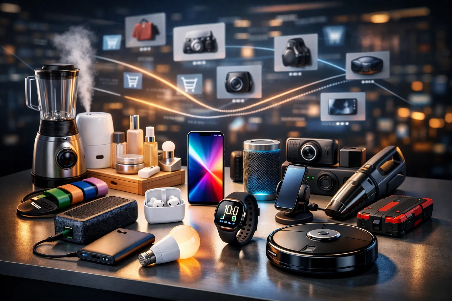 самые продаваемые товары 2025-2026 электроника автотовары гаджеты товары для дома тренды продаж