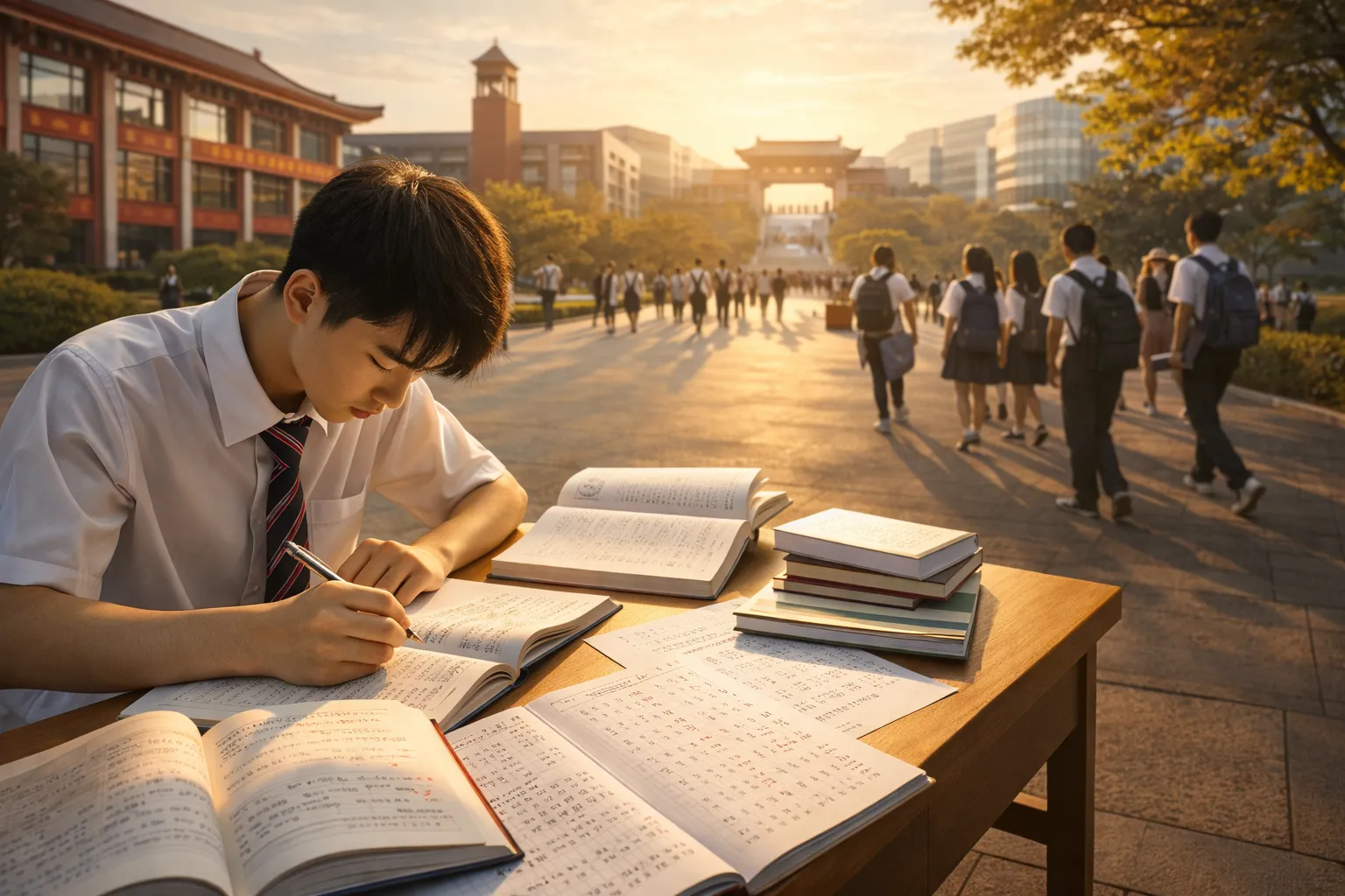 школьное образование в китае ученики на кампусе китайской школы и университетская траектория обучения